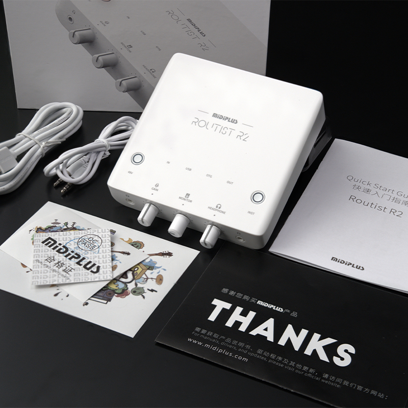 MIDIPLUS Routist R2 GEN II USB-C Audio Interface – New, Phone & Computer Ready — Image 2
